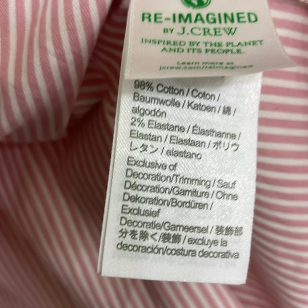 J. Crew Pink Striped Blouse - Picture 5 of 10